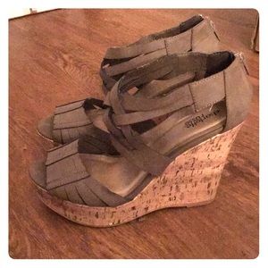 Beige Size 9 wedges